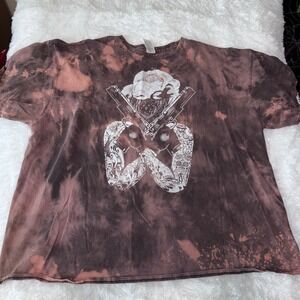 Delta Pro Weight Bleach‎ Tie Dye Marilyn Monroe Tattoo Guns 3XL T-Shirt